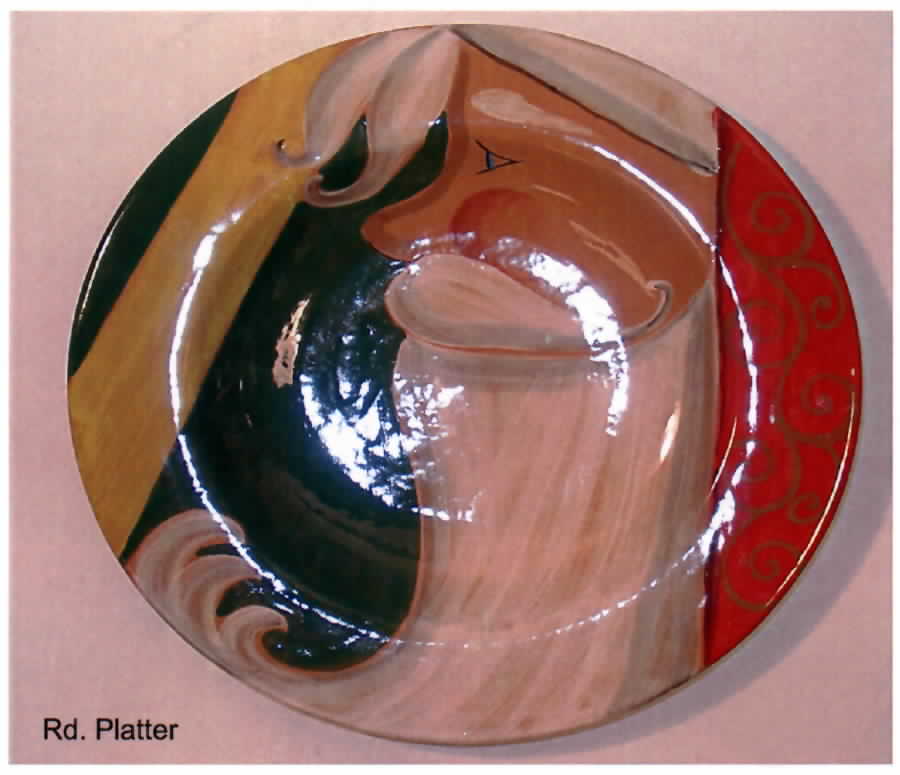 Jolly St. Nick 13" Chop Plate (Round Platter) by Zrike-1