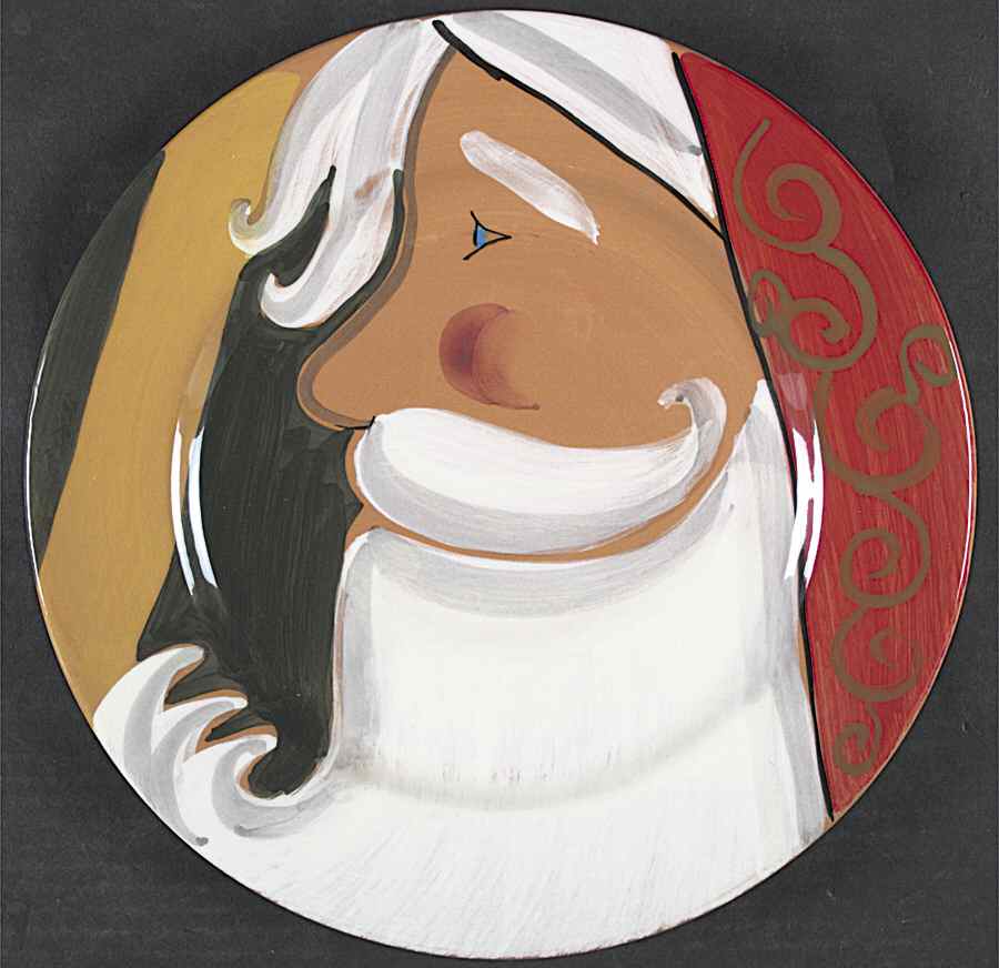 Jolly St. Nick Dinner Plate by Zrike-1