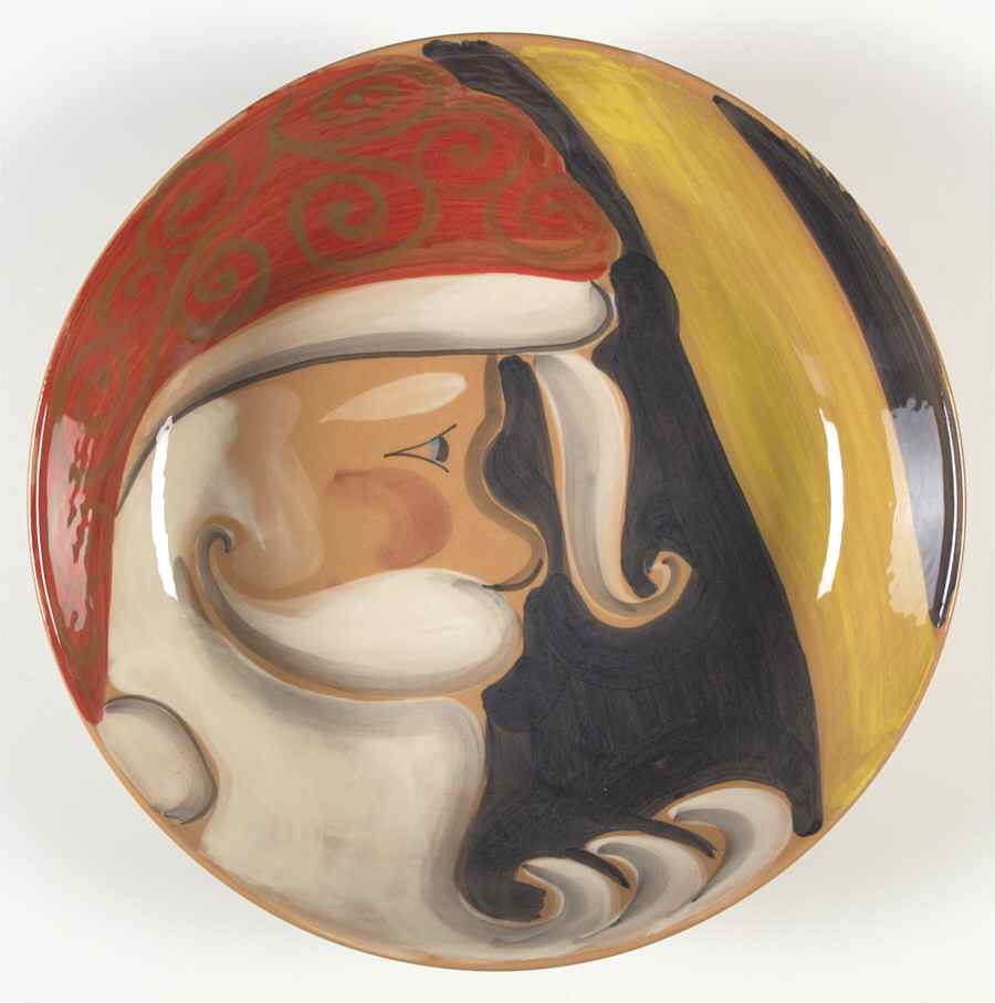 Jolly St. Nick 13" Pasta Serving Bowl by Zrike-1