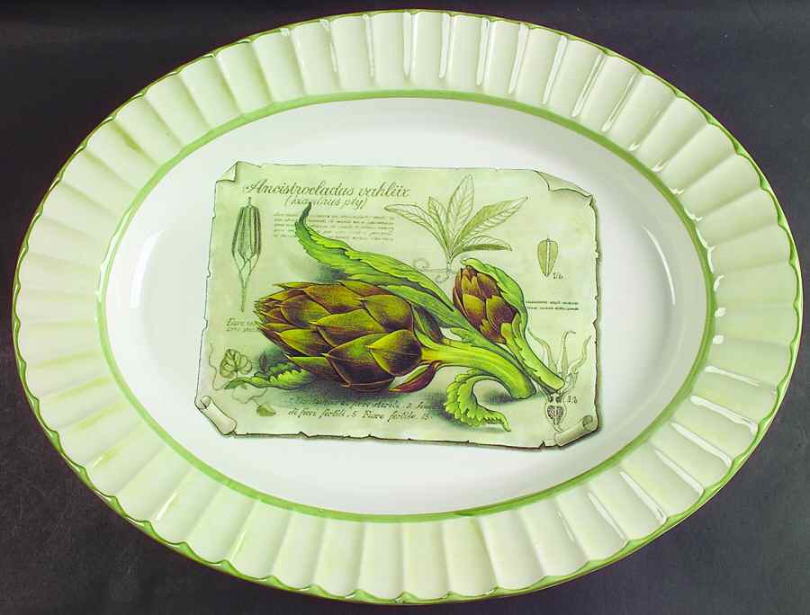 Sorrento 17" Oval Serving Platter by Zrike-1