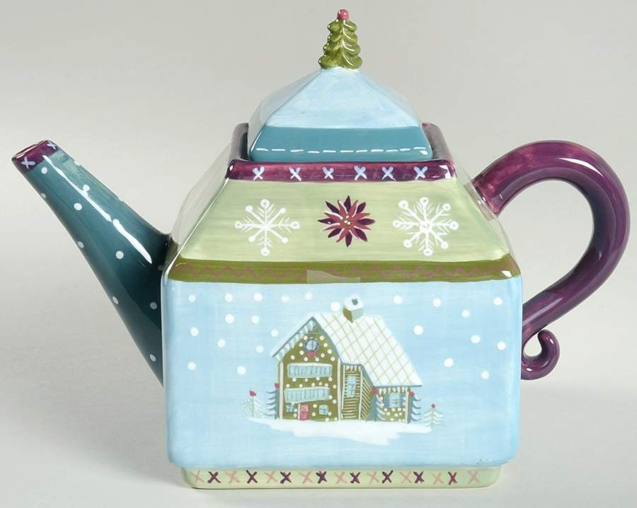 Ski Lodge Teapot & Lid by Zrike-1