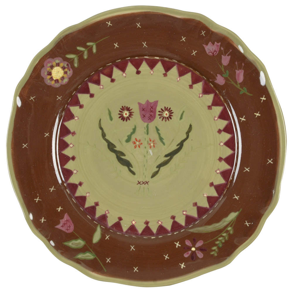 Brocade Salad/Dessert Plate by Zrike-1