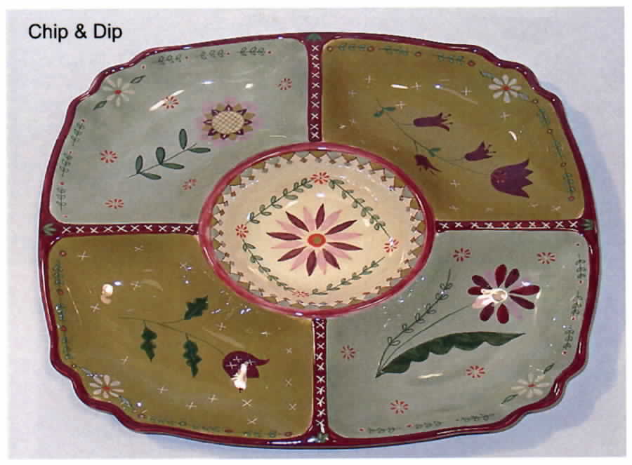 Brocade 1 Piece Chip & Dip by Zrike-1