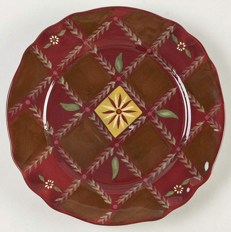 Brocade Salad/Dessert Plate by Zrike-1