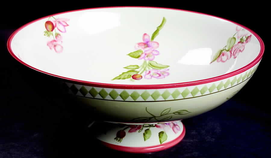 Apple Blossoms 13" Large Salad Serving Bowl by Zrike-1