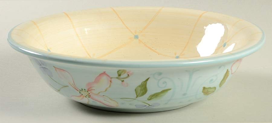Garden Bouquet Rim Soup Bowl by Zrike-1
