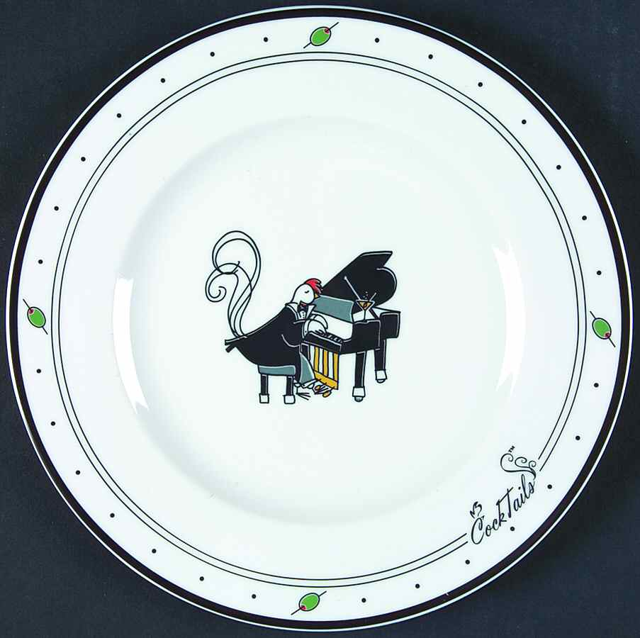 Cocktails Canape Plate by Zrike-1