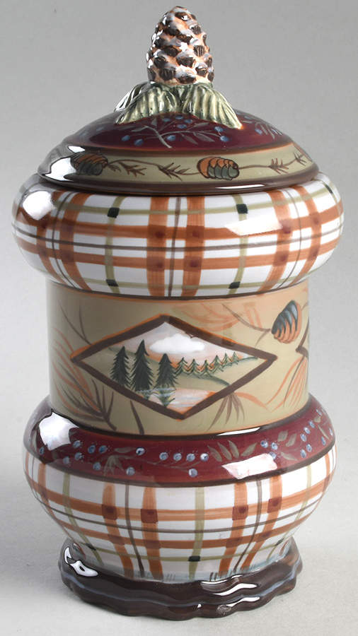 Vintage Cabin Small Canister & Lid by Zrike-1