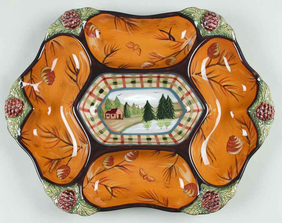 Vintage Cabin 1 Piece Chip & Dip by Zrike-1