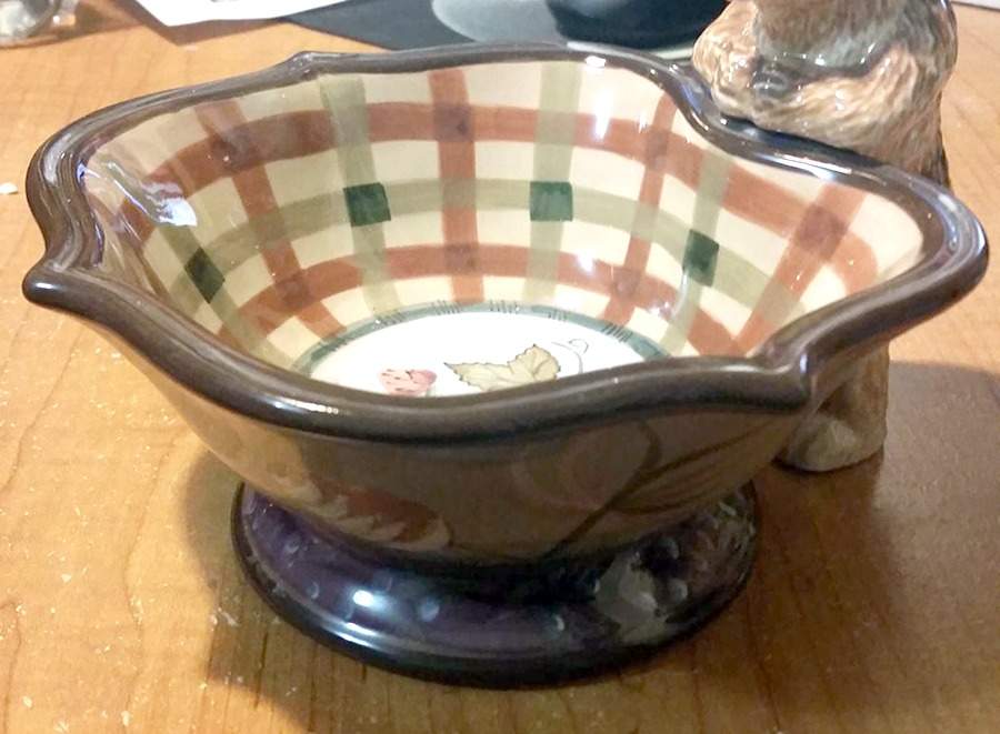 Vintage Cabin Figural Candy Bowl by Zrike-1