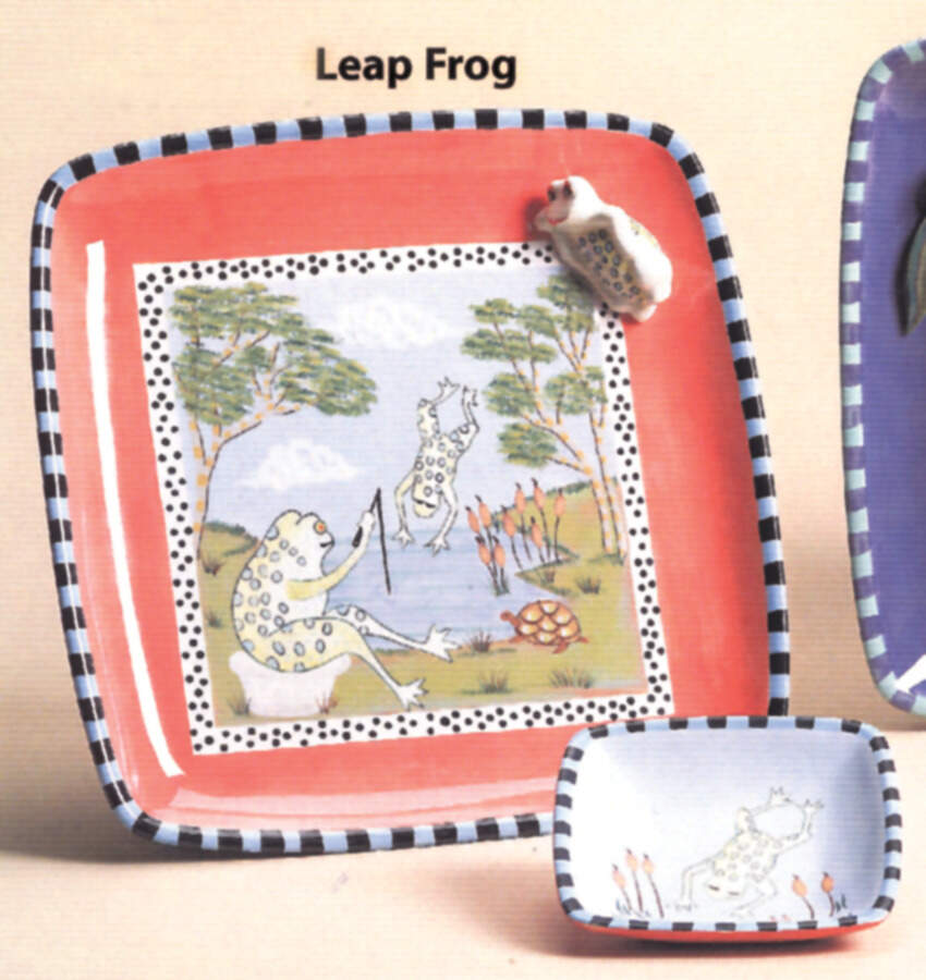 Leap Frog (2 Piece) Chip & Dip Set by Zrike-1