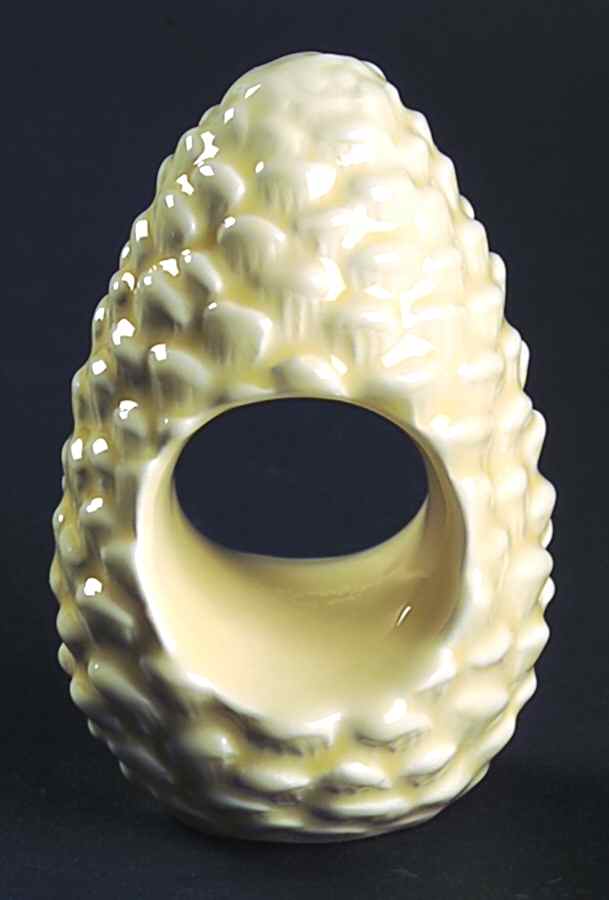 Woodland Pine Cream Napkin Ring by Zrike-1