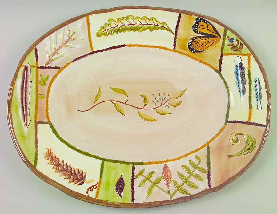 Naturewalk 18" Oval Serving Platter by Zrike-1