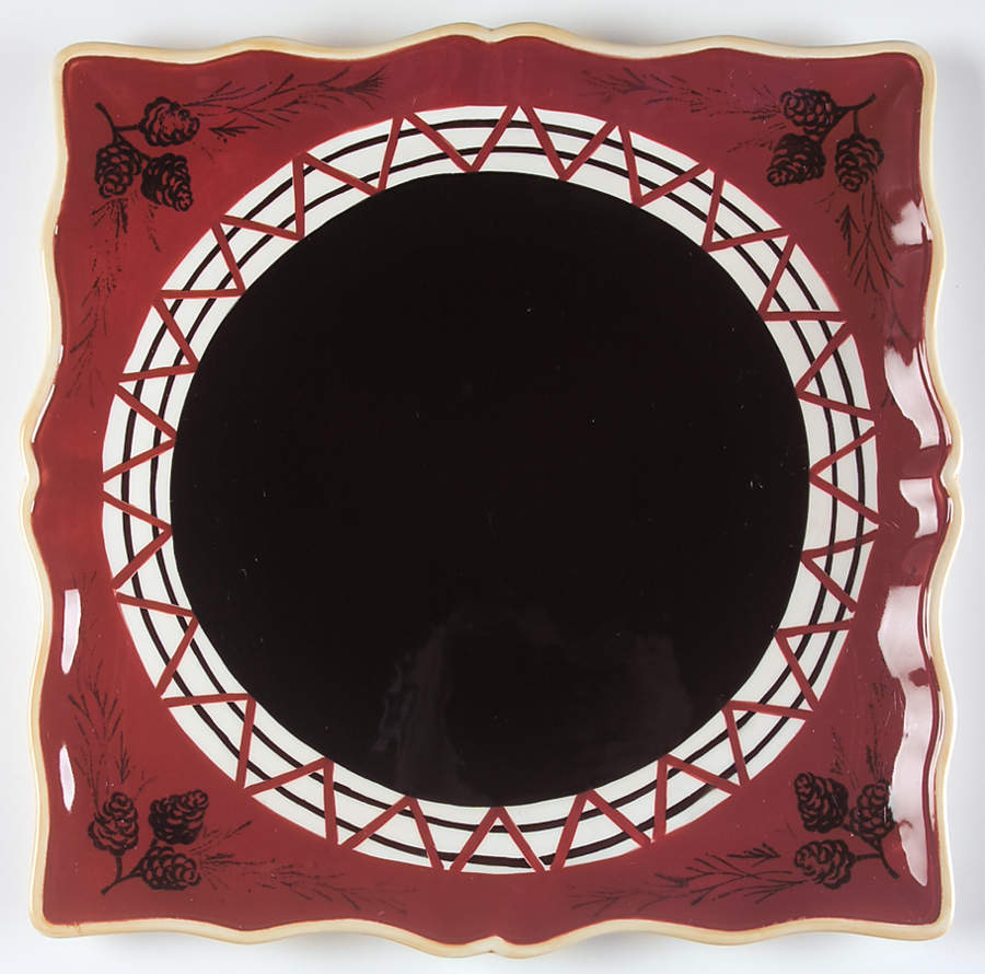 Cabin Fever (Woolrich) 13" Square Serving Platter by Zrike-1