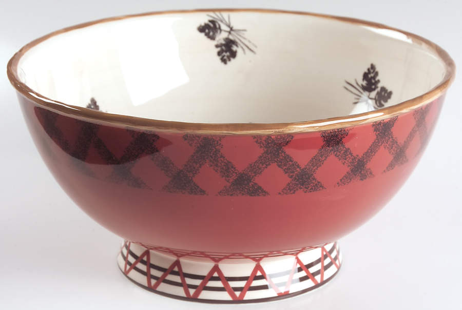 Cabin Fever (Woolrich) 11" Large Salad Serving Bowl by Zrike-1
