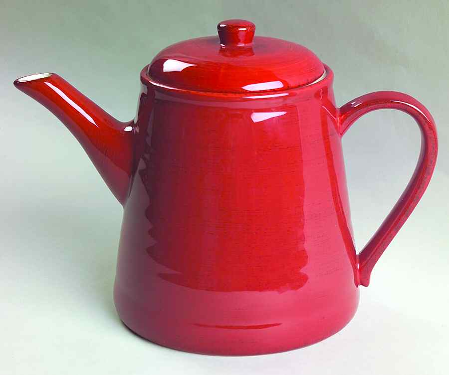 Summerstone Falls Red Teapot & Lid by Zrike-1