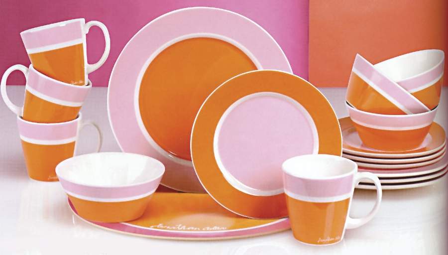 Palm Beach Pink Orange Dinner Plate by Zrike-1