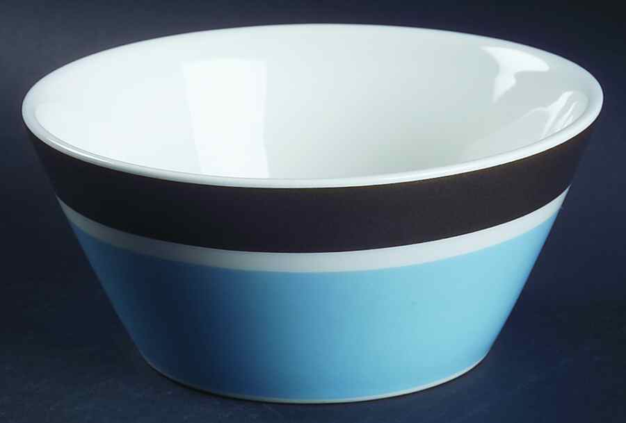 Palm Beach Blue Brown Soup/Cereal Bowl by Zrike-1