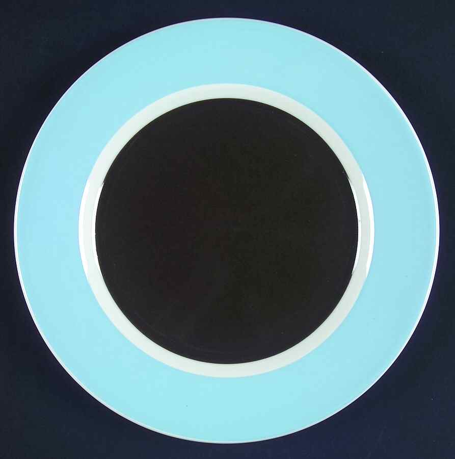 Palm Beach Blue Brown Salad/Dessert Plate by Zrike-1