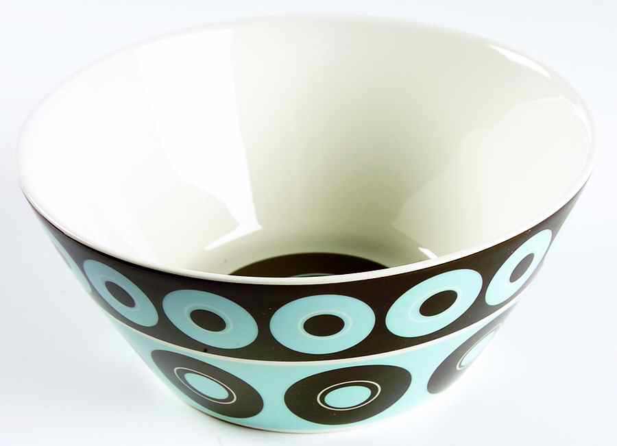 Circles 8" Round Vegetable Bowl by Zrike-1