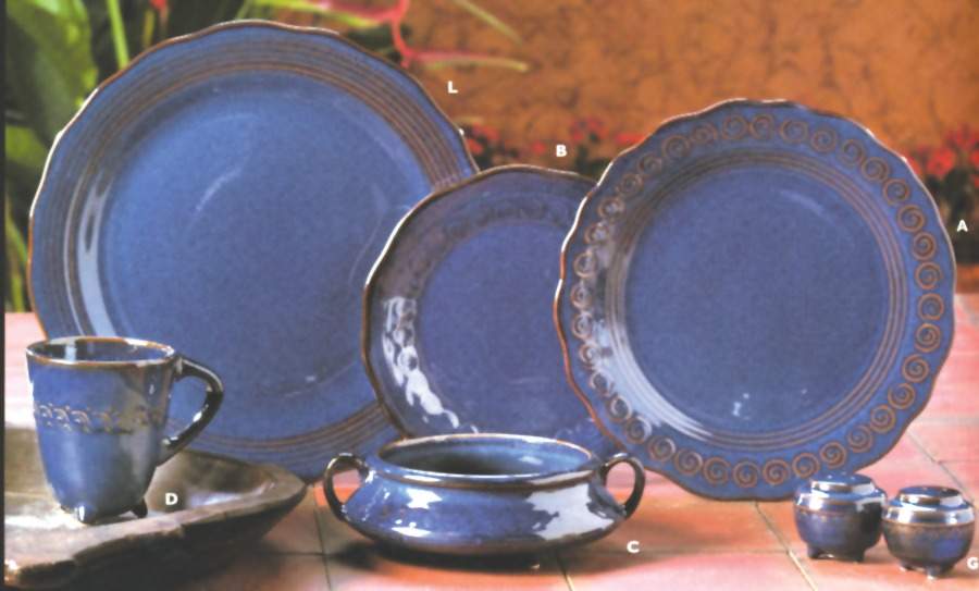 Nazca Sky (Dark Blue) Dinner Plate by Zrike-1