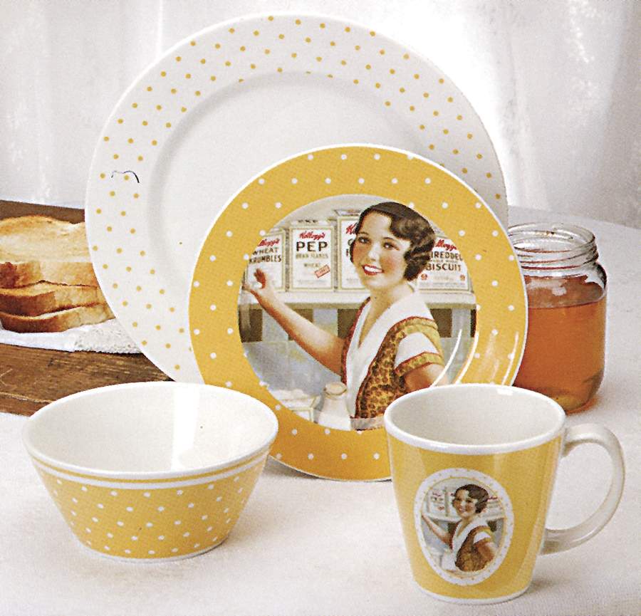 1920's Yellow Breakfast Plate by Zrike-1