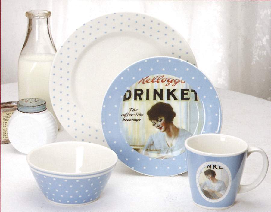 1920's Blue Breakfast Plate by Zrike-1