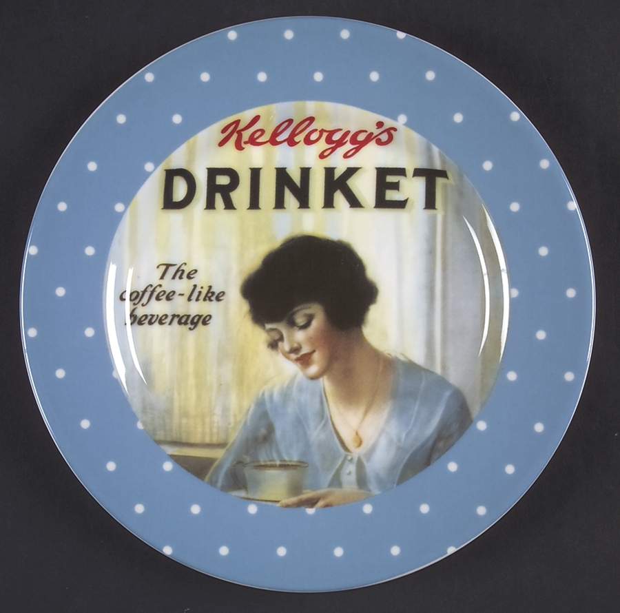 1920's Blue Toast Plate by Zrike-1