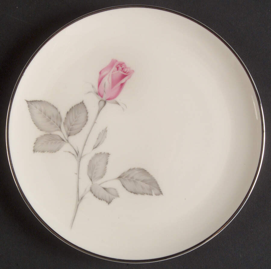 Zylstra Rose (Coupe, USA, White) Bread & Butter Plate by Zylstra-1
