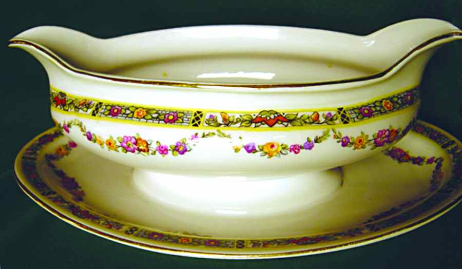 SCR307 Gravy Boat with Attached Underplate by Scherzer-1