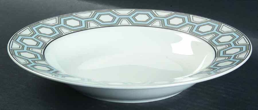 Hexagon Large Rim Soup Bowl by Zrike-1