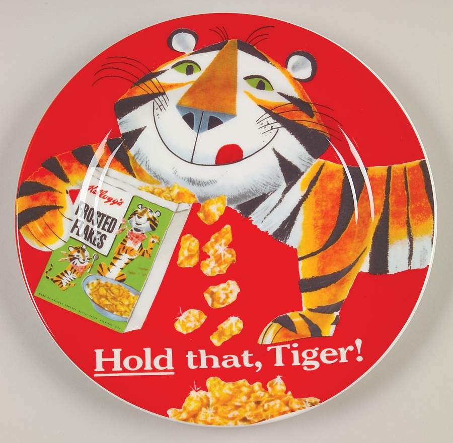 Vintage Tony the Tiger Toast Plate by Zrike-1