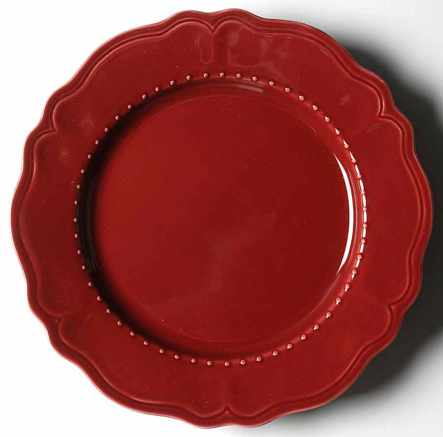 Tuscany Burgundy Dinner Plate by Zrike-1