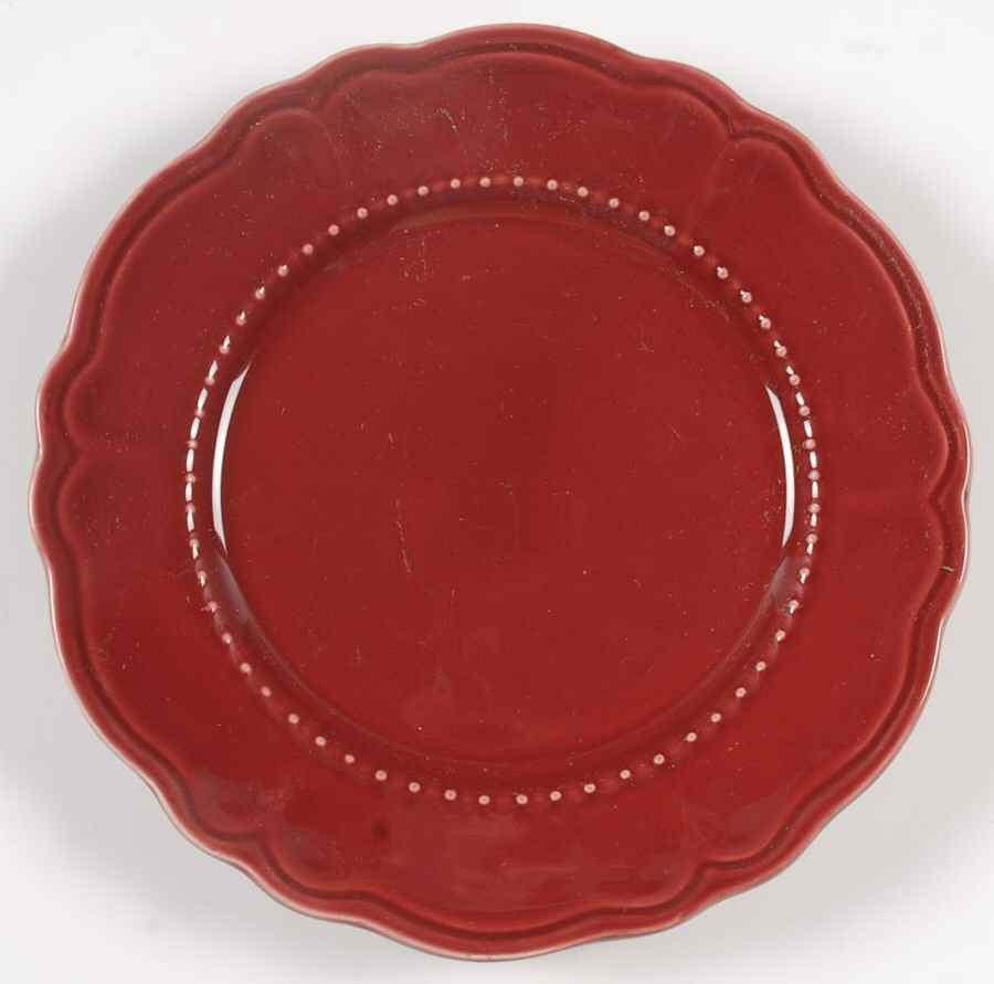 Tuscany Burgundy Salad Plate by Zrike-1