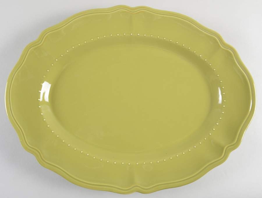Tuscany Sage Green 18" Oval Serving Platter by Zrike-1