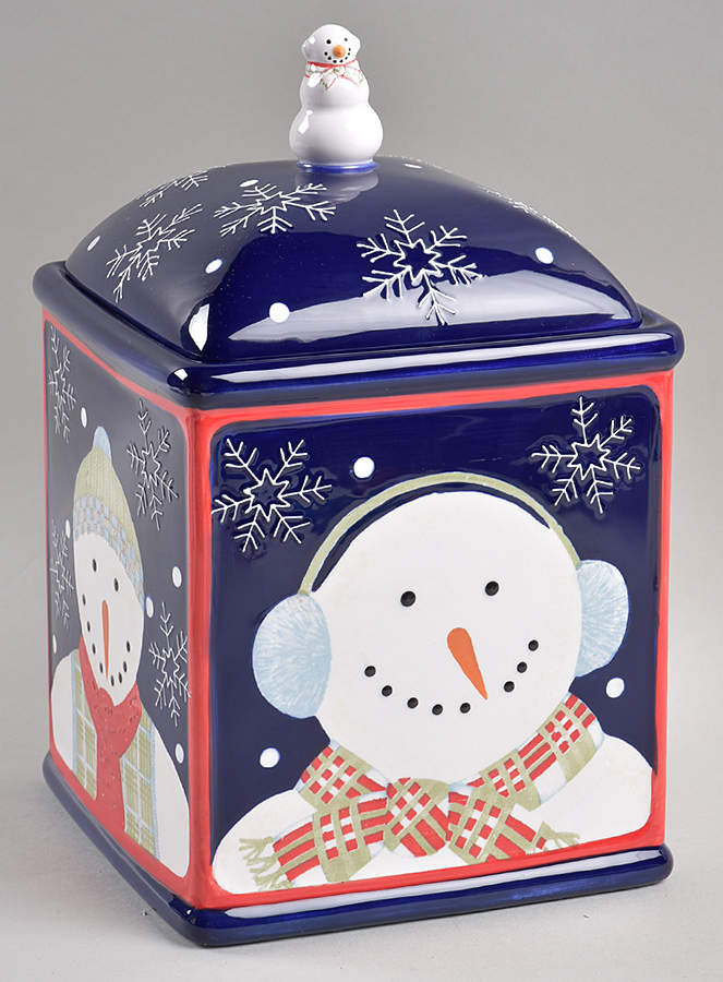 Snowman Portraits Candy Box & Lid by Zak Designs-1