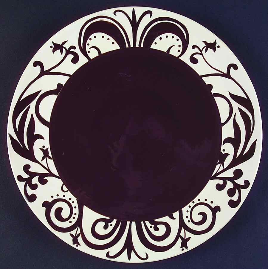 Victoria Chocolate Dinner Plate by Zrike-1