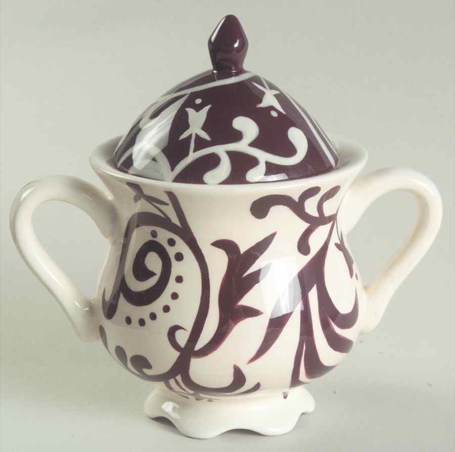 Victoria Chocolate Sugar Bowl & Lid by Zrike-1