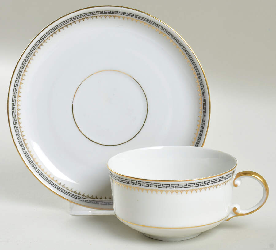 9453 Flat Cup & Saucer Set by Scherzer-1