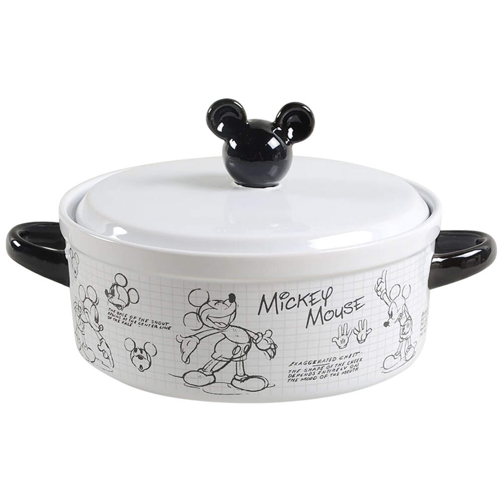 Sketch Book 1 Qt Round Covered Casserole by Zrike-1