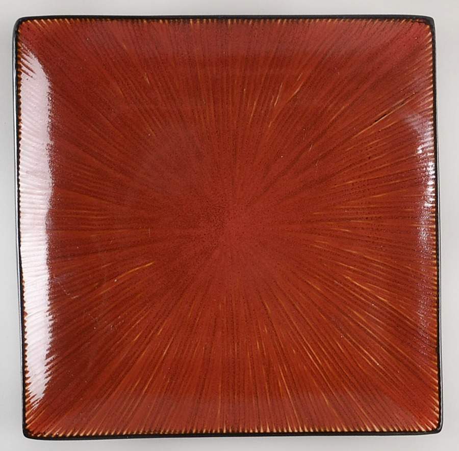 Sumatra Teak (Brown) Square Dinner Plate by Z Gallerie-1