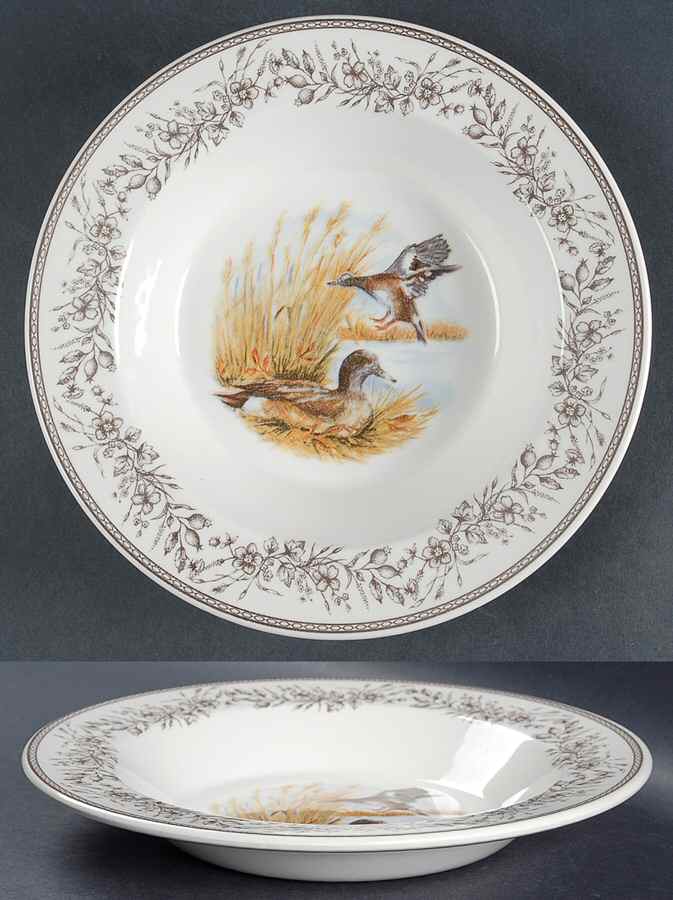 Wildlife Large Rim Soup Bowl by Zrike-1