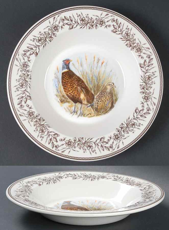 Wildlife Large Rim Soup Bowl by Zrike-1