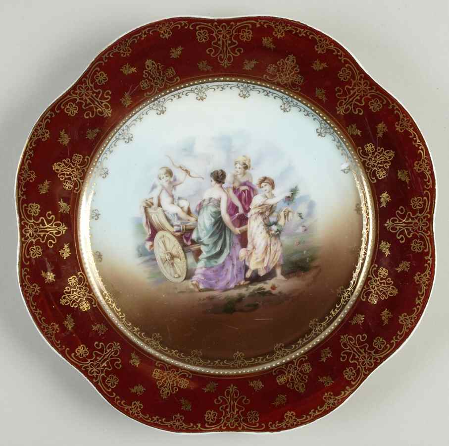 RVI7 Dinner Plate by Royal Vienna (Austria-Poland)-1
