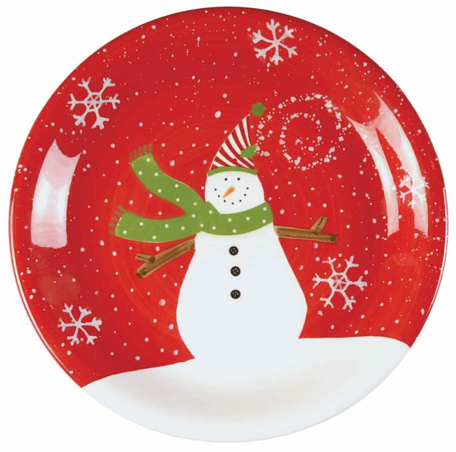Simply Snowmen Salad Plate by Zak Designs-1