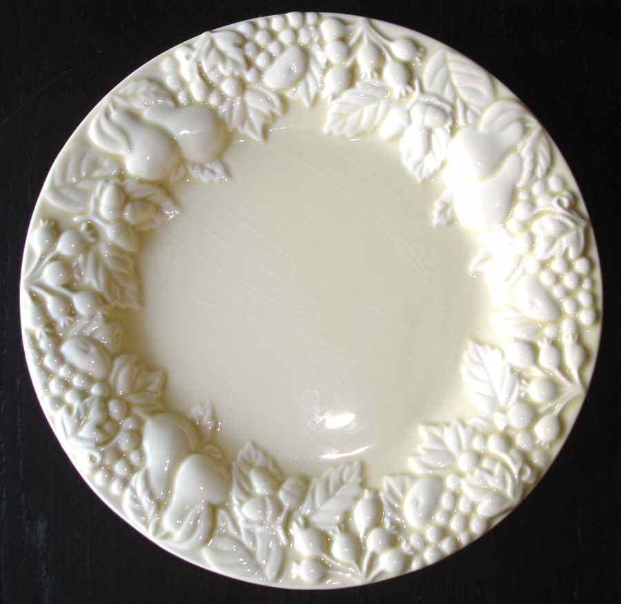Embossed Bountiful Cream Salad Plate by Zrike-1