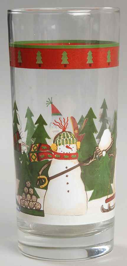 North Country Snowman 14 Oz Glassware Goblet by Zak Designs-1