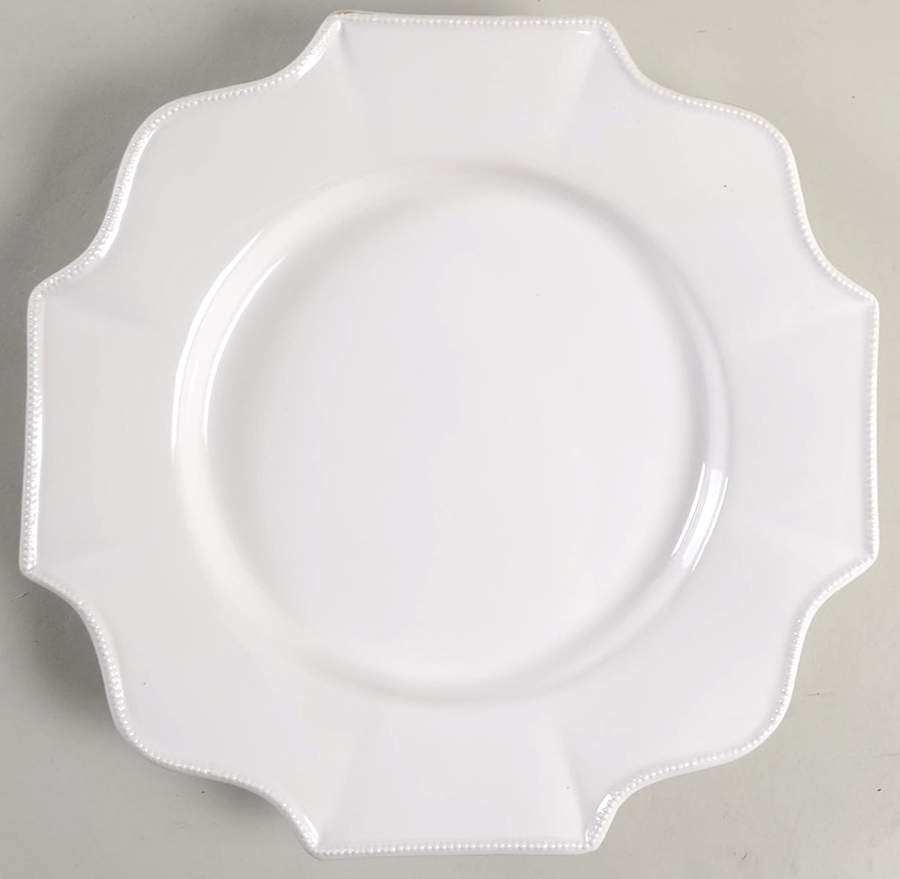 Quadra White Salad Plate by Z Gallerie-1