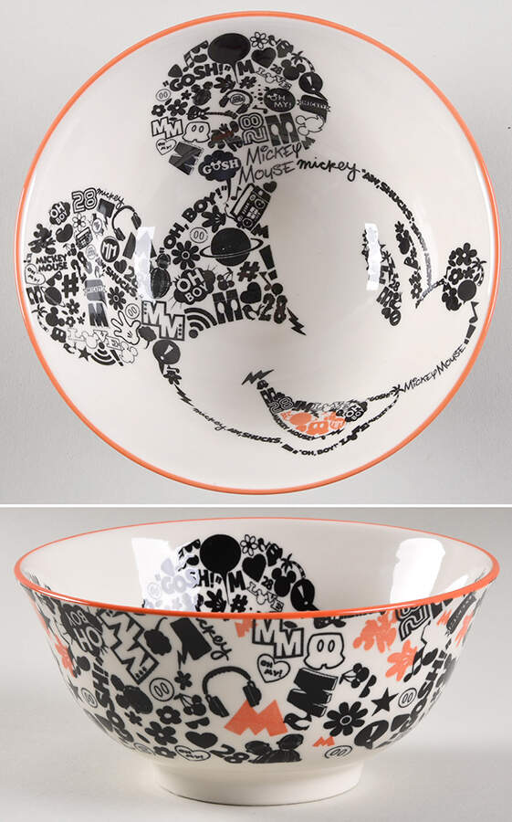 All Over Mickey & Minnie Tidbit Bowl by Zrike-1