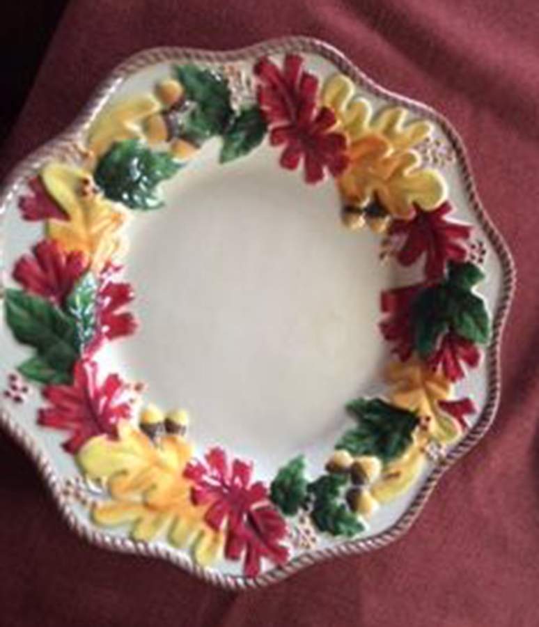 Harvest Turkey Dinner Plate by Zrike-1